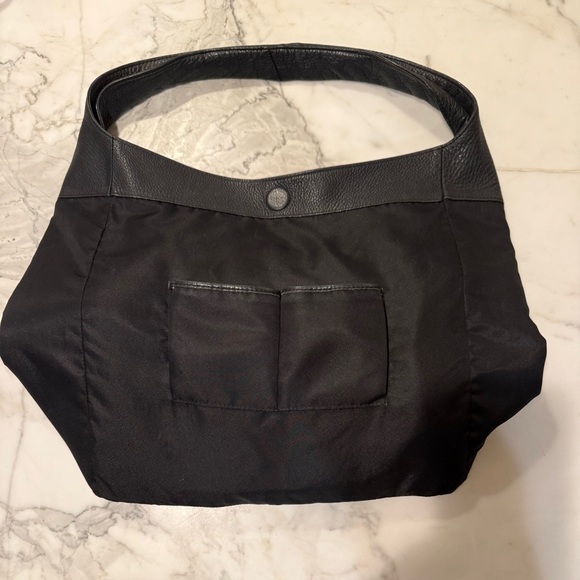 Auxiliary Black Leather Handbag - Picture 11 of 13